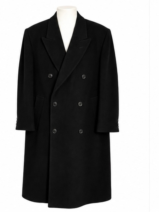 Oscar de la Renta Other - Oscar de la Renta Black Double-Breasted Pea Coat